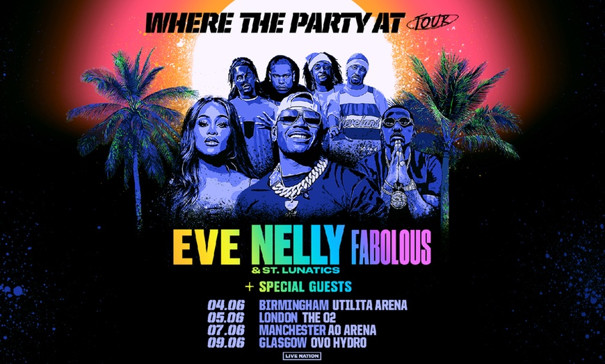 Image 5: LIMITED Tickets to Nelly with Eve & Guests: Where The Party At Tour 