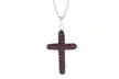 Sterling Silve Cross Necklace With Crystals From Swarovski - Second Medium