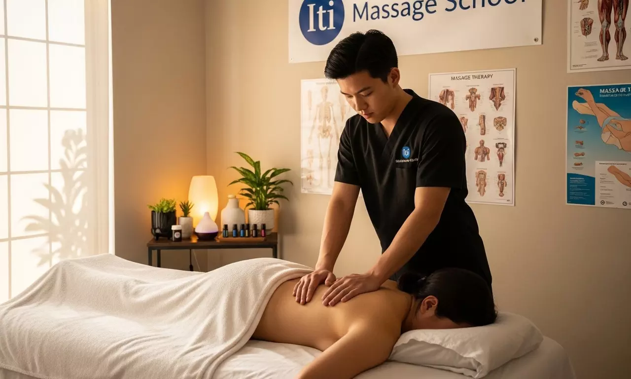 Relax Together with One 60 or 90 Minute Couples Session Massage at Iti Massage School (Up to 42%Off) - Second Medium