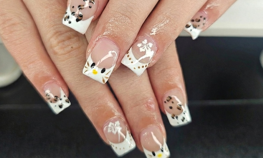 Image 5: Acrylic or Gel Manicure with Nail Design