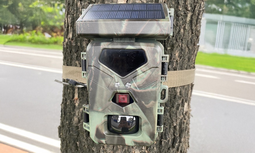 Image 1: 20MP Solar-Powered Trail Camera, High-Definition with Night Vision