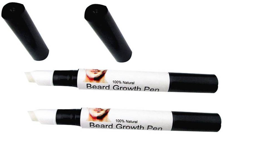 Image 3: One or Two Beard and Moustache Growth Pens