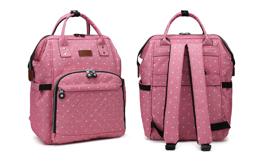 Image 14: Miss Lulu Functional Backpack