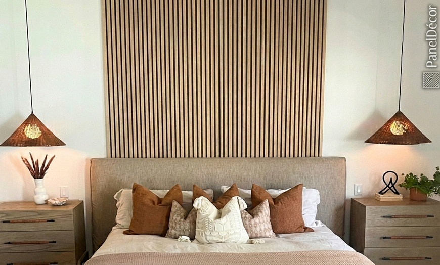 Image 4: Luxury Wood Wall Panels: Transform Your Space in Hours! (20+ Colors)