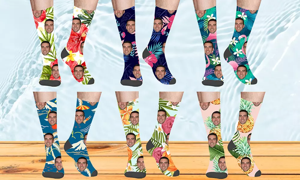 Up to 83% Off Custom Photo Socks from Justyling