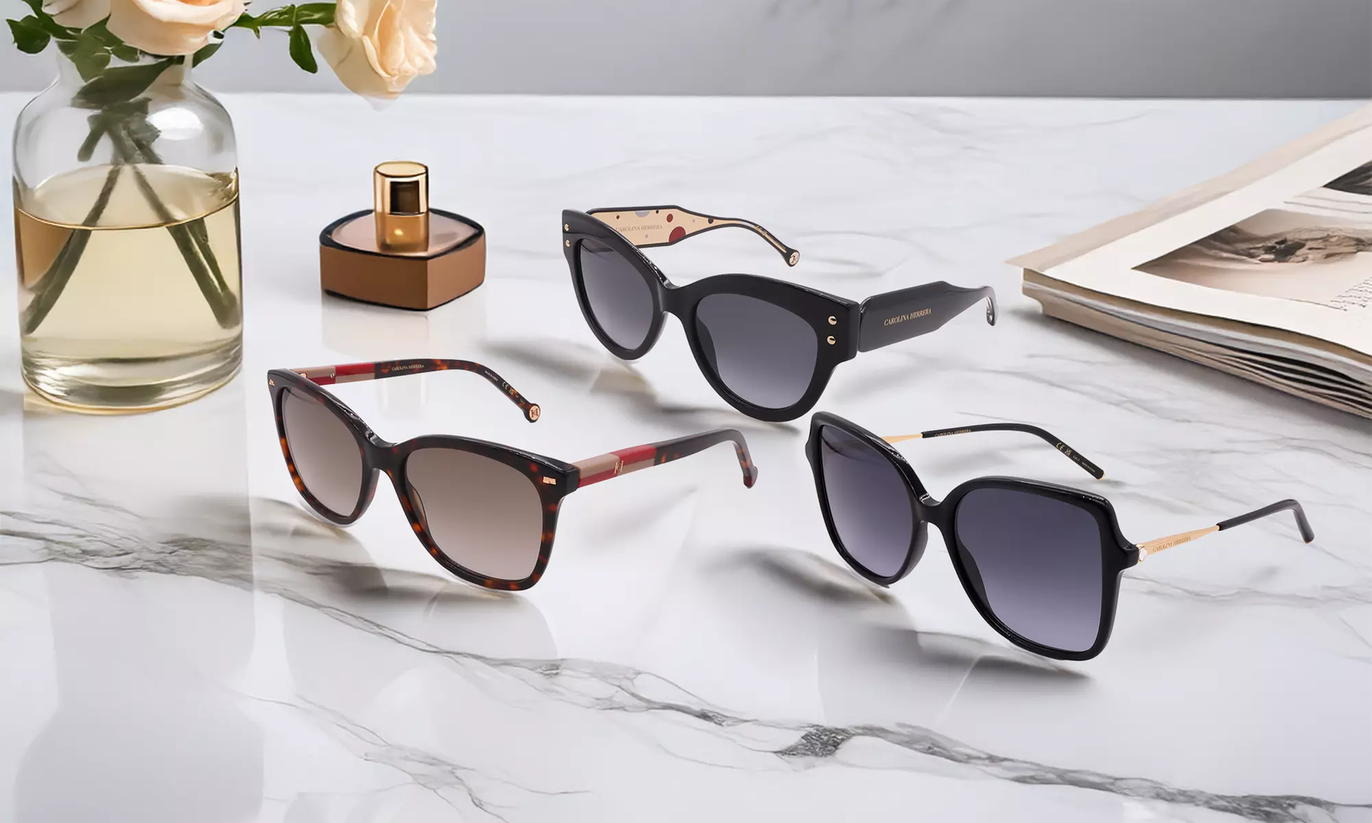 Carolina Herrera Designer Sunglasses: Women's Sophisticated Collection (Up to 64% Off)