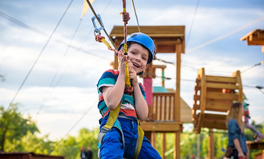 Image 1: Enjoy an adventurous day w/ Sky Tykes or Sky Trail for Up to 4 People