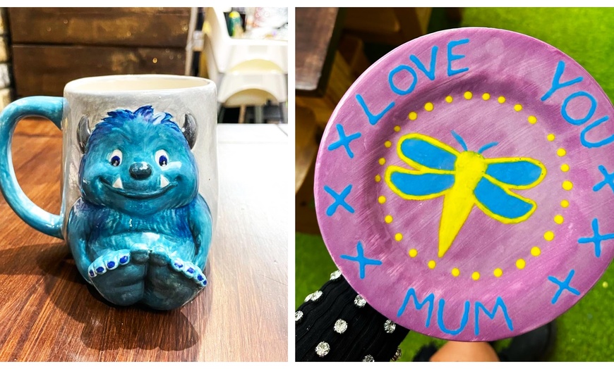 Image 2: Family Friendly Pottery Painting Experience 