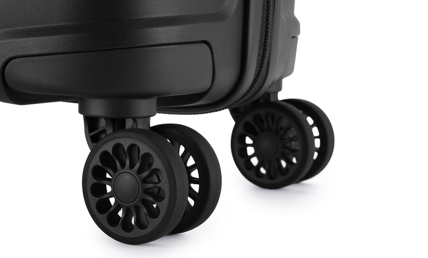 Image 8: Kono 24-Inch Colourful PP Hardshell Suitcase with TSA Lock