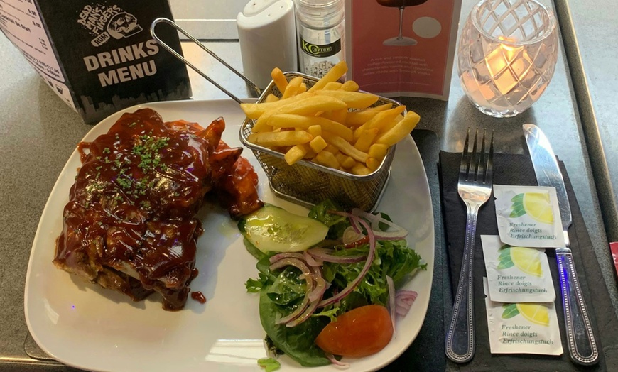 Image 2: 2 Course Meal with Drinks for 2-4 at Manhattan Bar & Grill