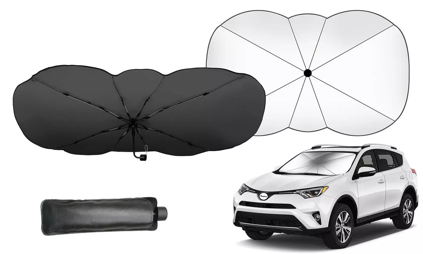 iMounTEK Foldable Car Windshield Sunshade Umbrella with UV Protection