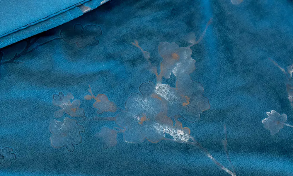 Doppelte Winterdecke aus Samt mit Digitaldruck