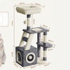 Image 6: Árbol multinivel para gatos con poste rascador 
