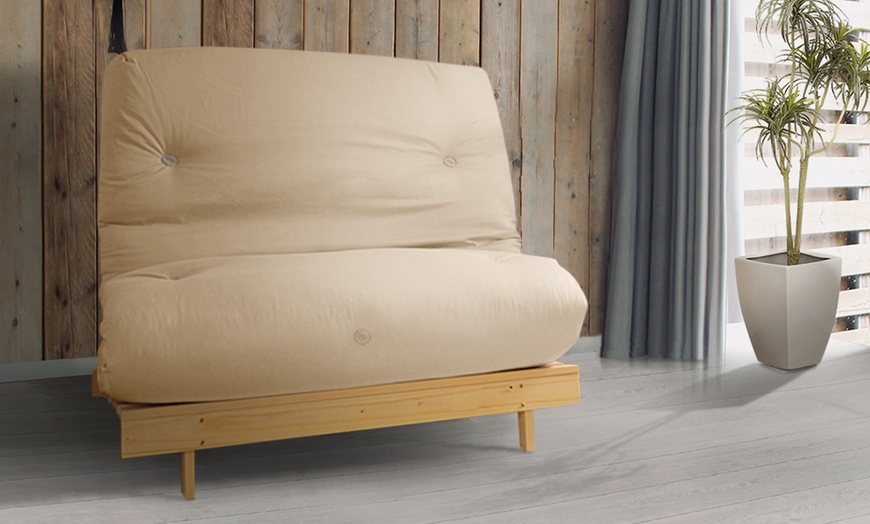 Image 40: Futon Frame and Mattress