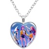 Image 5: KPop Demon Hunters Heart Pendant Necklace, Stylish Anime-Inspired Design in Three Colours