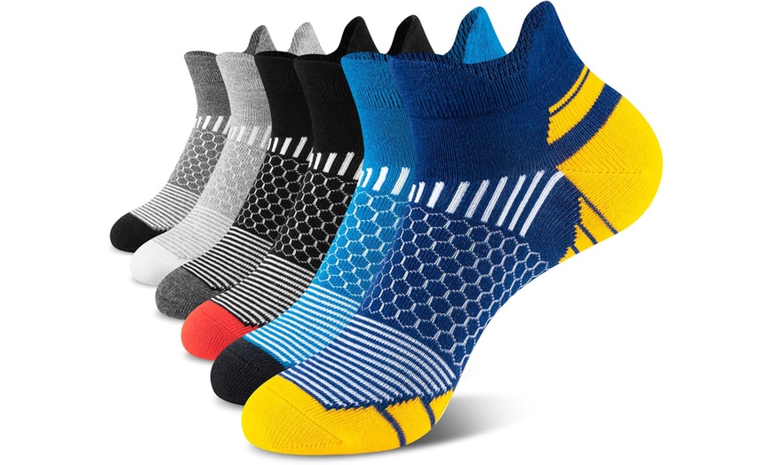 Image 8: 1 oder 6 Paare Sport-Knöchel-Socken für Damen oder Herren