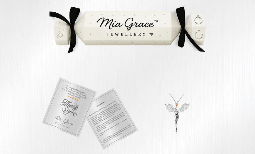 Image 7: Crystal Guardian Angel Pendant Necklace - Christmas Cracker or Gift Bag Presented  