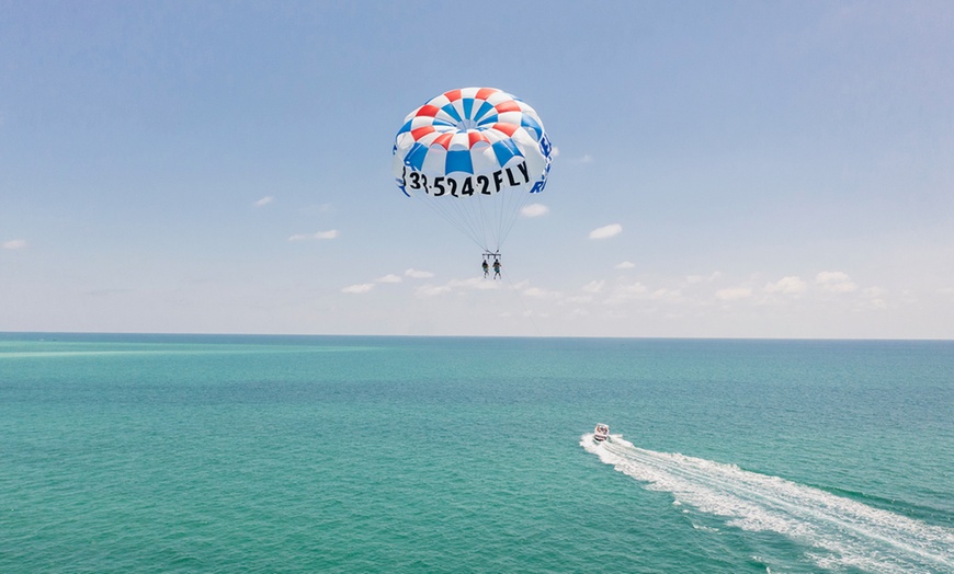 Image 2: Enjoy a 10-12-Min Parasailing Experience with Sea Rocket Adventures!