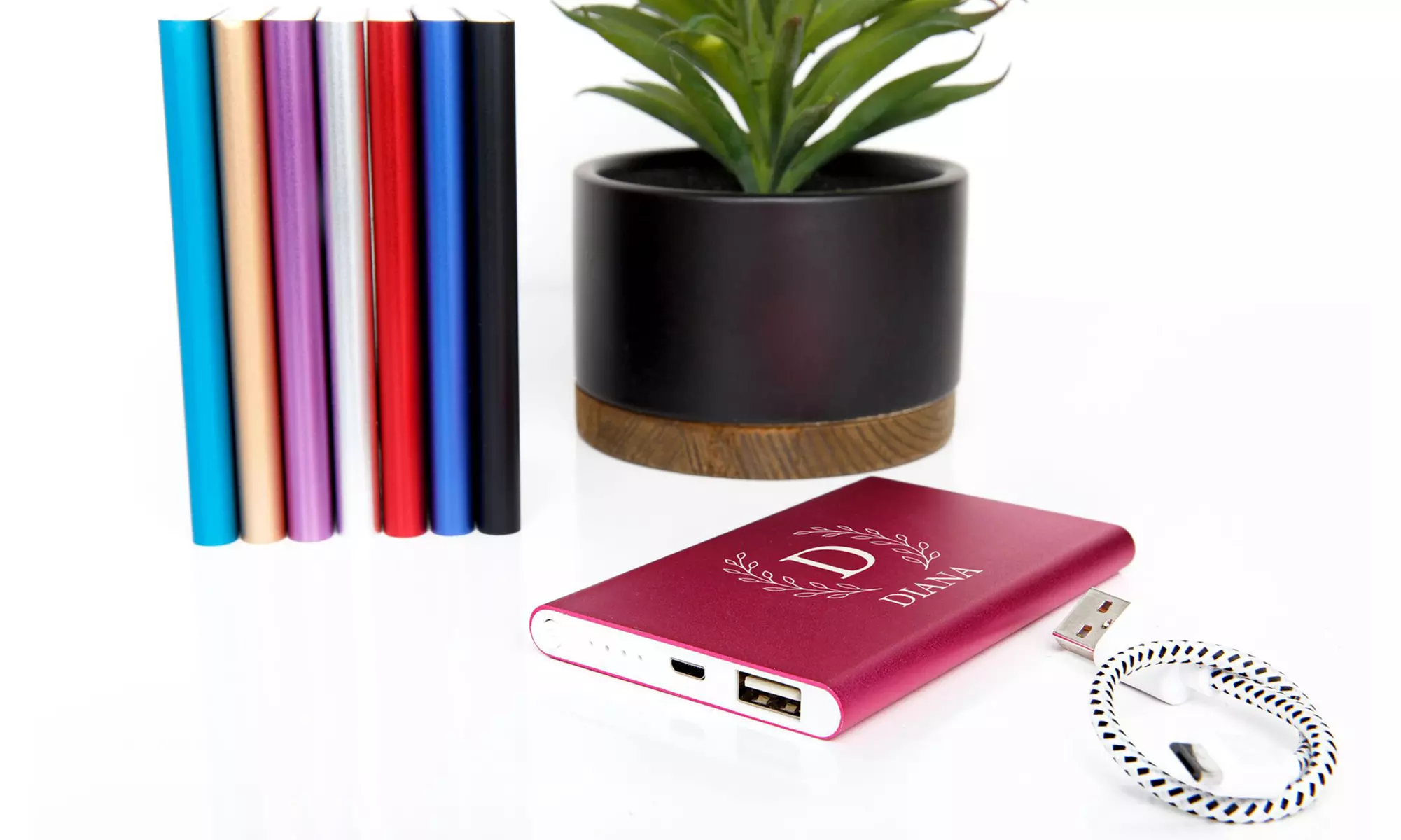 Personalized Luggage Tags and Power Banks from Qualtry (Up to 76% Off). 5 Options Available. - Second Medium