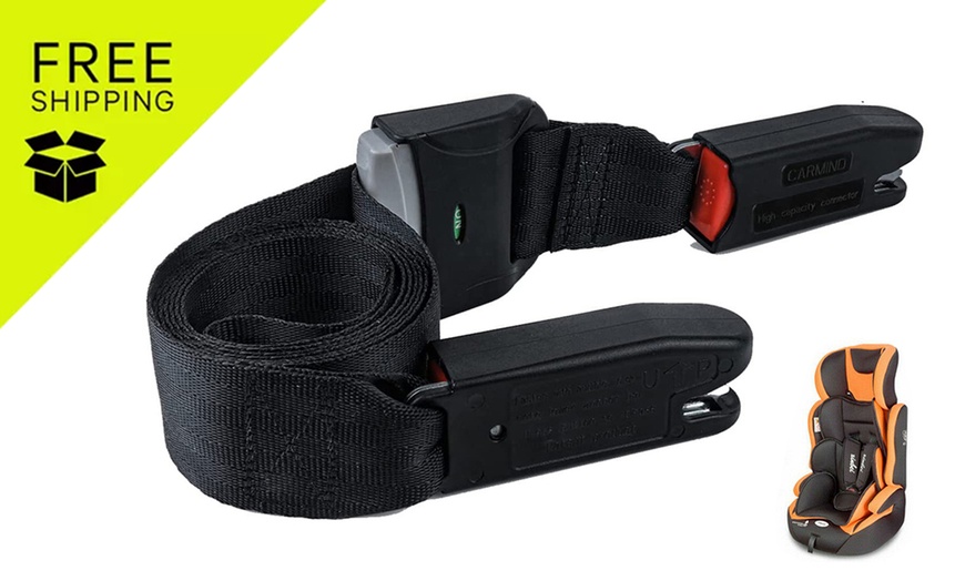 Image 1: Car Seat Belt Extender for Isofix Latch