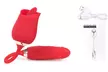 10 Speed Rose G-spot Vibrator Clit Sucker Nipple Licking Sucking Dildo - Second Medium