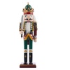 Image 6: Living And Home Wooden Nutcracker Soldier Figurine Christmas Ornament