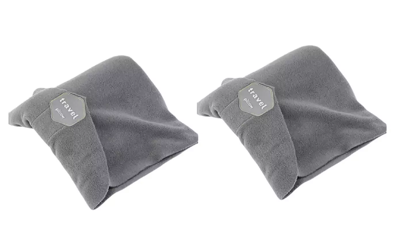 1 oder 2x Nackenstütz-Reise-Kissen mit Halt für Kopf und Nacken