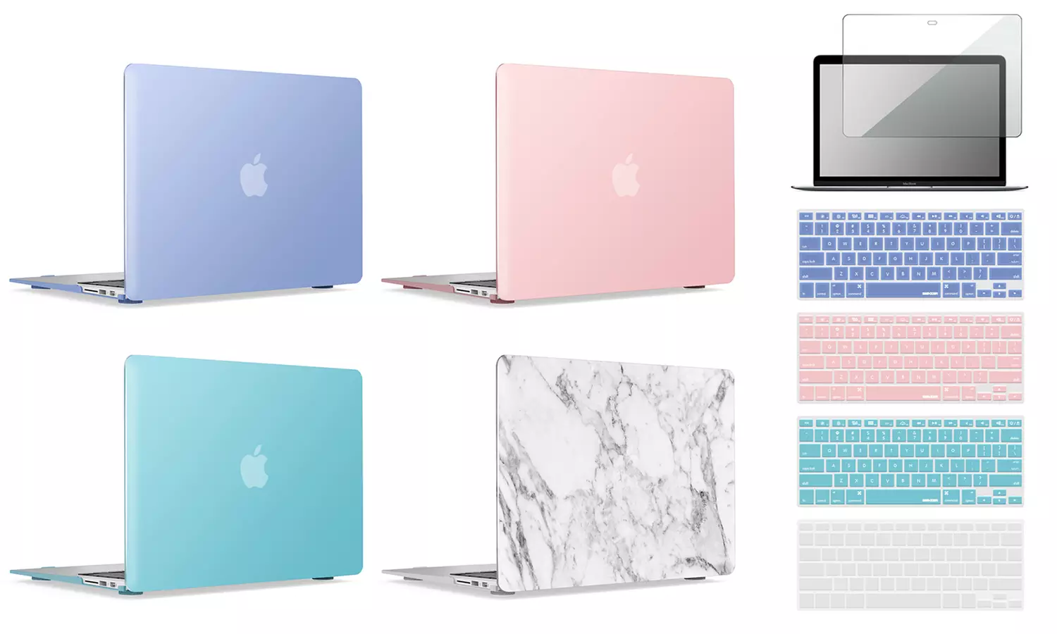 Apple Macbook Air 11" & 13" Case, Keyboard Cover, & Screen Protector (2009-2017) - Primary Image