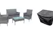 Neo Four-Piece Rattan-Effect Garden Furniture Set with Optional Cover - Second Medium