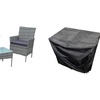Image 3: Neo Four-Piece Rattan-Effect Garden Furniture Set with Optional Cover