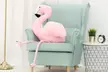 Peluche flamant rose en plumes véritables - Second Medium