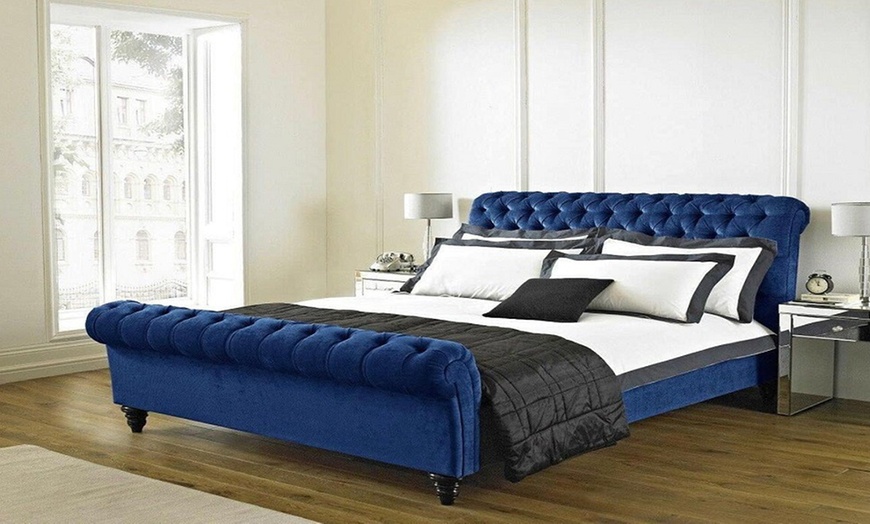 Image 13: Chesterfield Sleigh Bed Frame