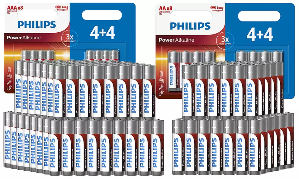 Lot de 24, 32 ou 48 piles Philips - Primary Image