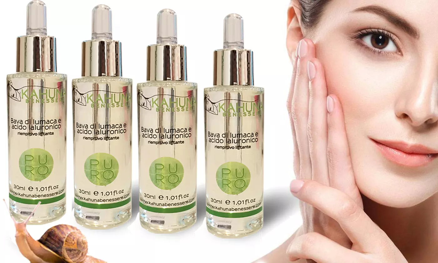 Sérum à la bave escargot et acide hyaluronique Kahuna Benessere 30 ml