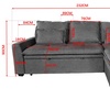 Image 11: Lucca 3 Seater Storage Sofa