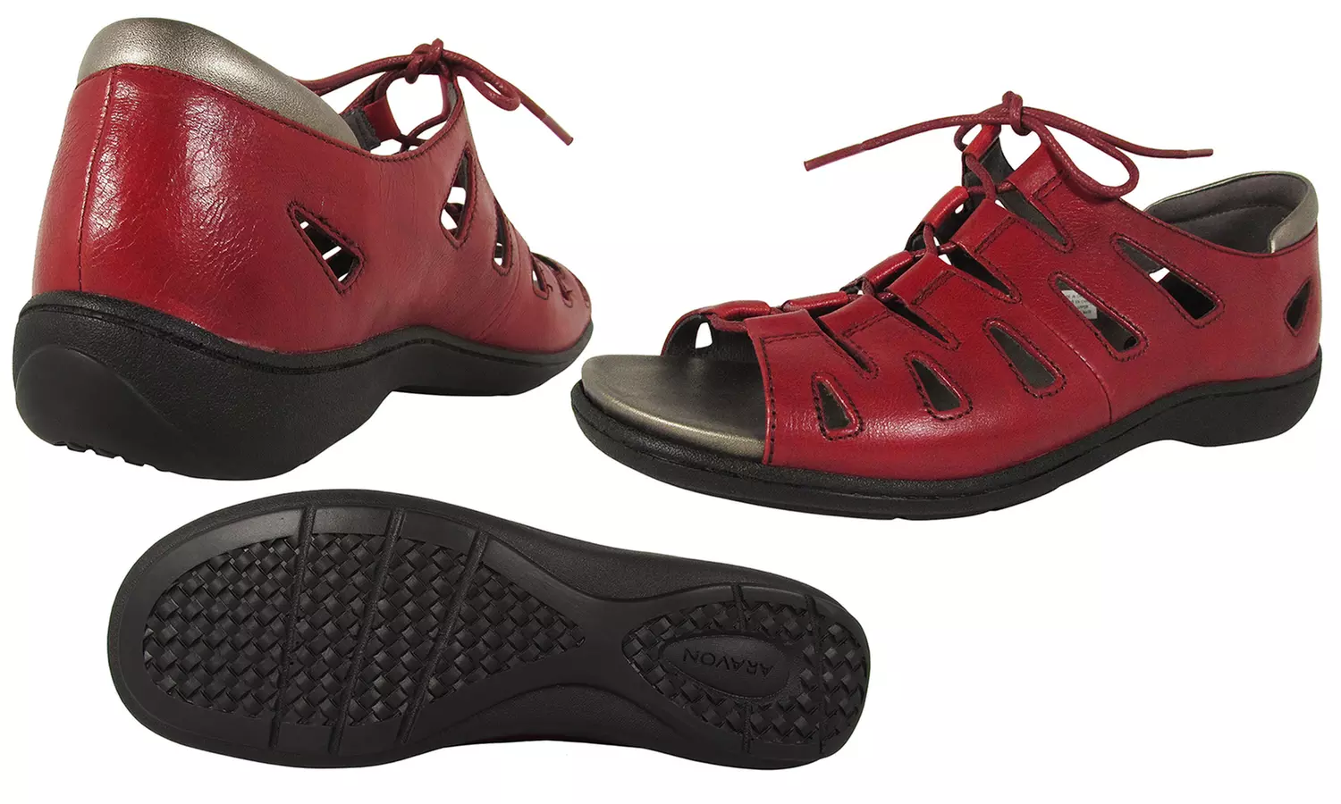 Aravon Women's Ghillie Sandals Available in Narrow, Medium, and Wide Widths - Second Medium
