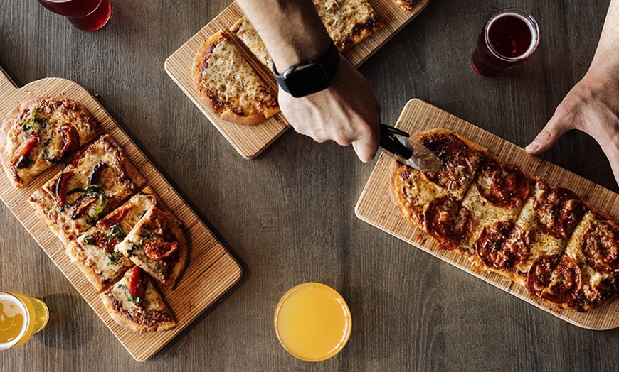 Image 2: Indulge in Pizza and a Flight of Cider for One, Two, or Four People