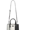 Image 7: Miss Lulu PU Leather Three-Tone Stitched Shoulder Handbag