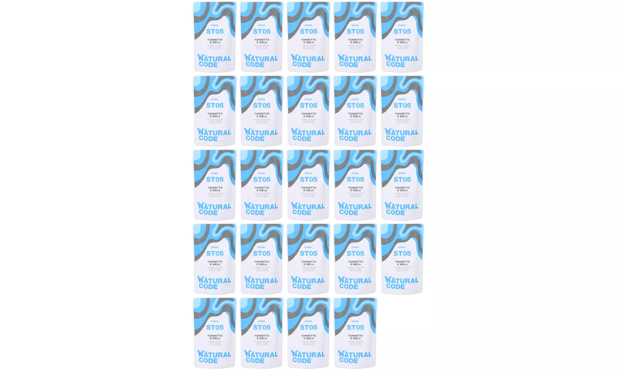 24, 48 o 96 bustine di cibo per gatti sterilizzati Natural Code