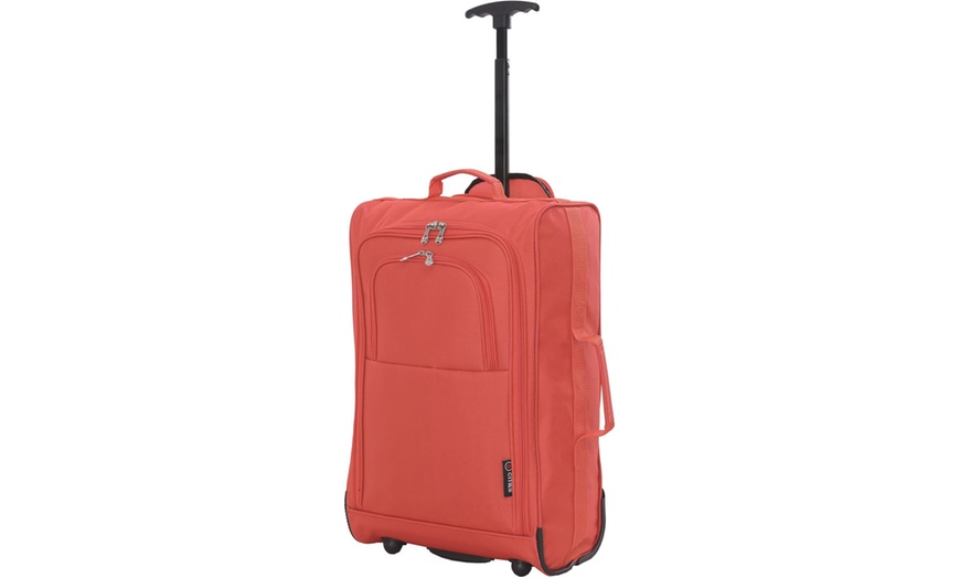 Image 21: 5 Cities Carry On Lightweight Travel Bag Trolley Range