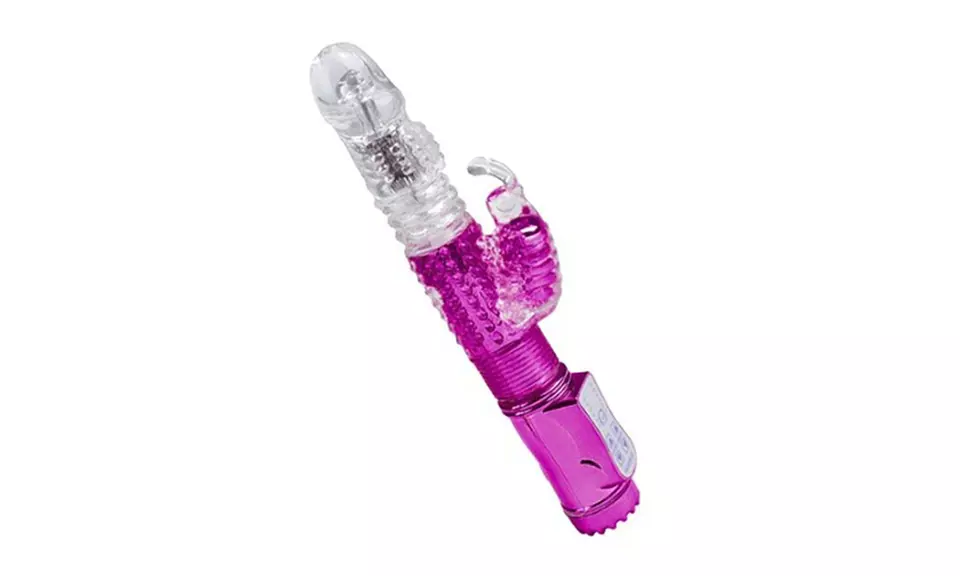 30 Speed Rotating & Vibrating Dildo Stick G-Spot Rabbit Vibrator