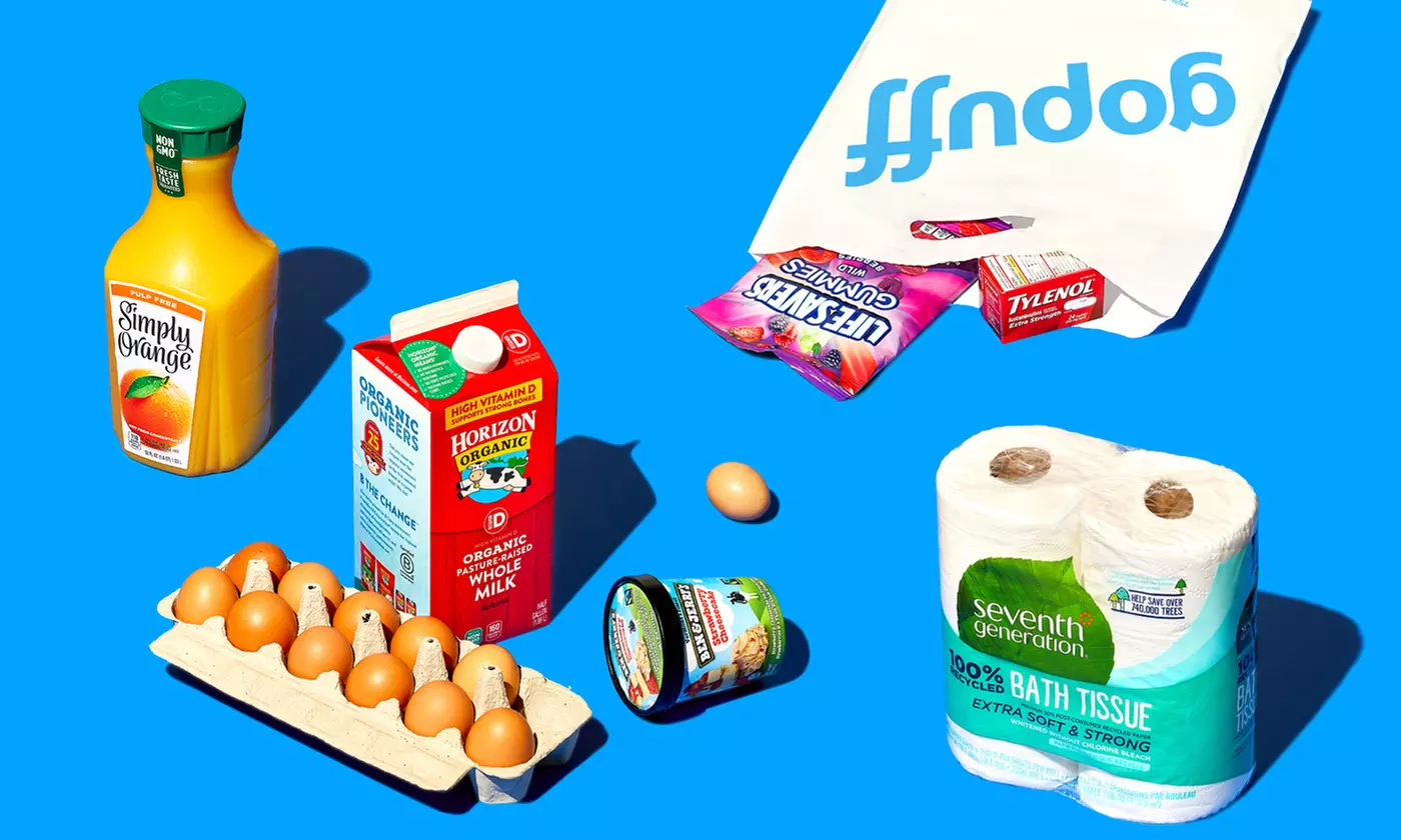 $5 for $20 Towards Food and Home Essentials Delivery from Gopuff - Primary Image