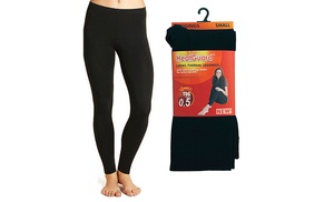 One or Two Pairs of Women's Thermal Fleece-Lined Leggings