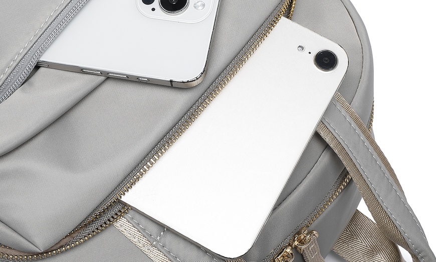 Image 36: MISS LULU Stylish Women's Backpack with Laptop Sleeve 