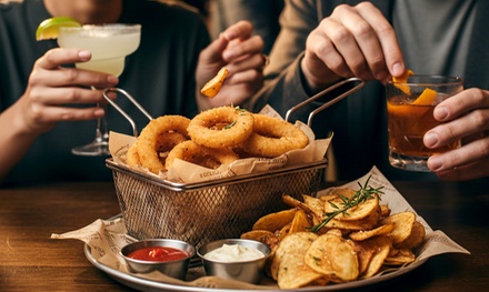 Cocktail Indulgence for Two: 2 Specialty Cocktails + 2 Sides Onion Rings & Fries - Casa Mariotti