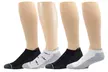 Dr. Motion Men's Low Cut Cushioned Compression Ankle Socks (4 Pairs) - Second Medium