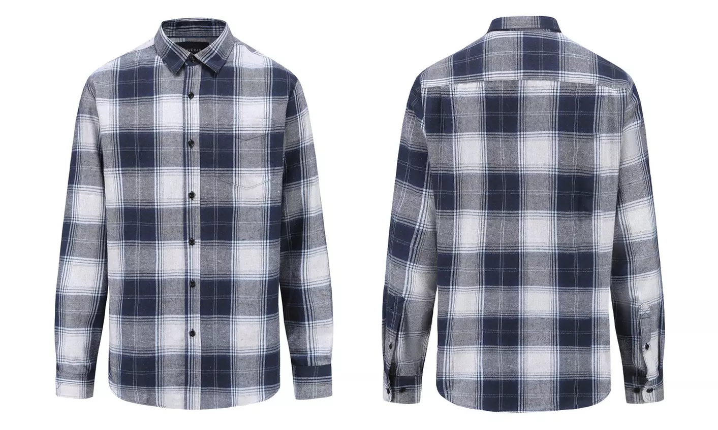 Braveman Men's Buffalo Plaid Button Down Classic Fit Flannel Shirt (S-3XL)
