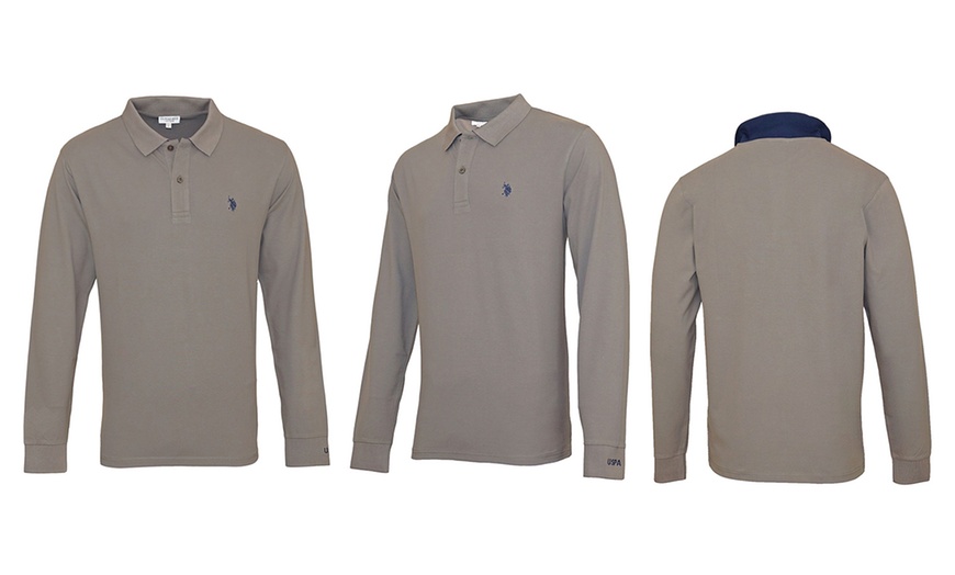 Image 4: U.S. POLO Longsleeve mit Polokragen