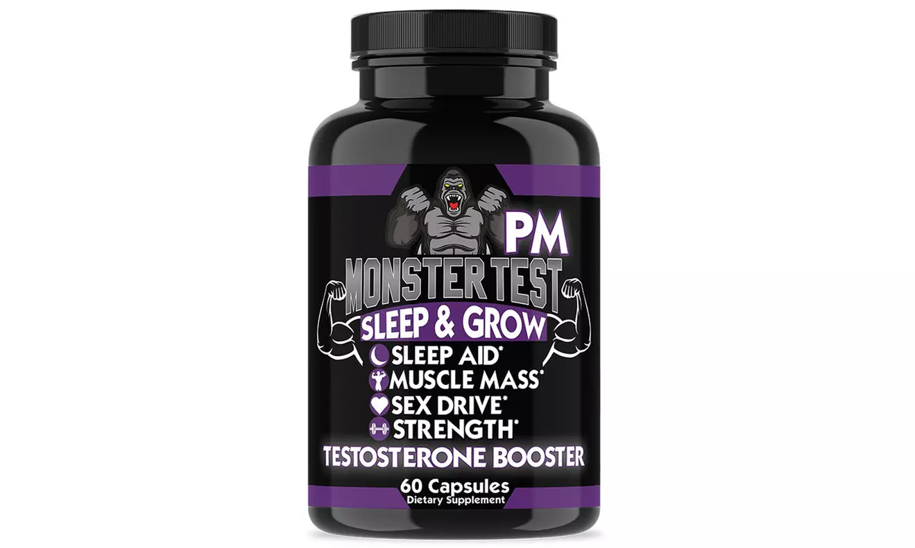 Monster Test Just Tribulus Testosterone Booster and Monster Test PM Sleep Aid 