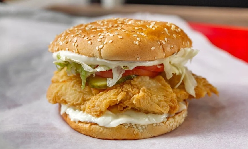 Image 8: Chicken Sandwich or Tender Combos with Fries and Drinks and More